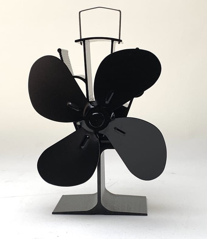 VuurZon Kachelventilator - warmte beveiliging in de voet -