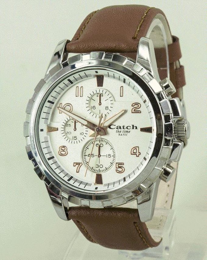 Catch® the time heren horloge basic serie 45 mm doorsnede