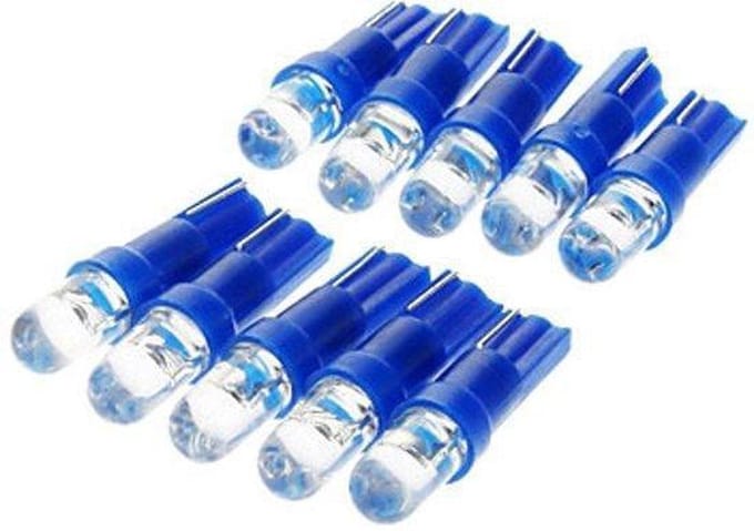 1x T5 - BLAUW - 12V - LED Auto Lamp dashboard instrumentenverlichting