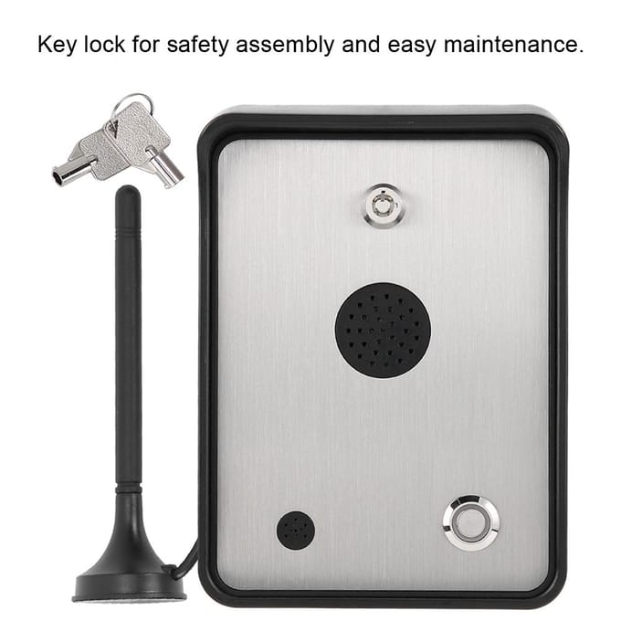 GSM Audio Intercom voor Enkel Huisdeur en Poortopener Toegangscontroller white