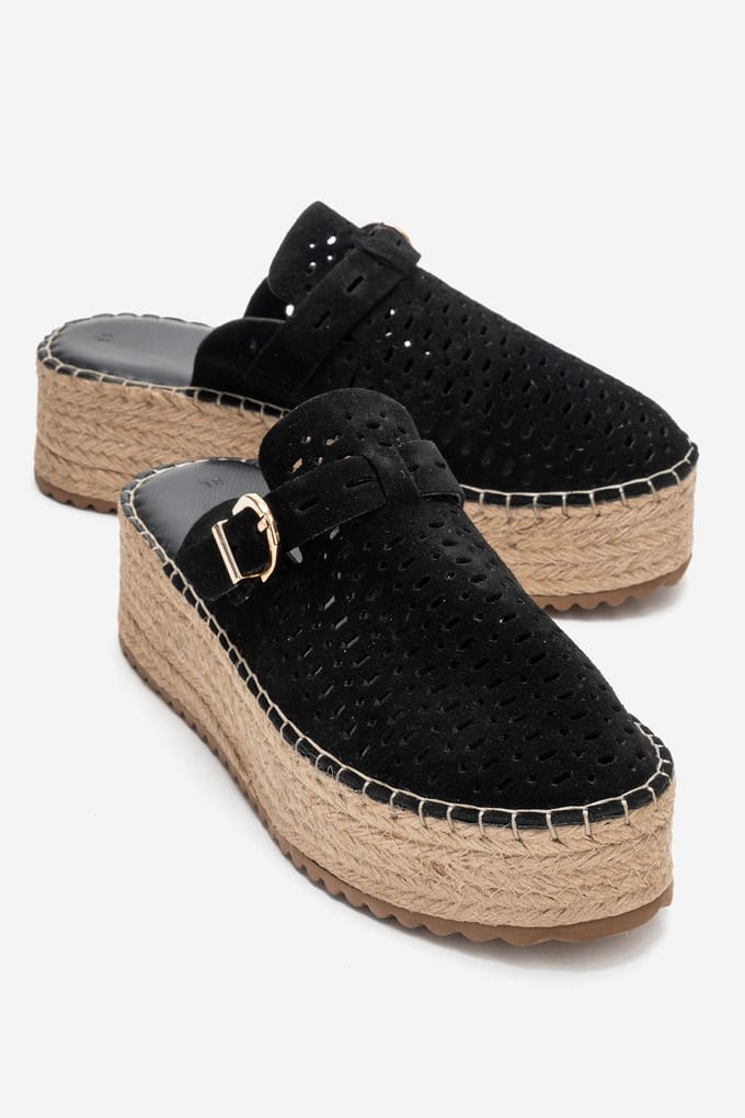 Louis Leren Plateau Sandaal