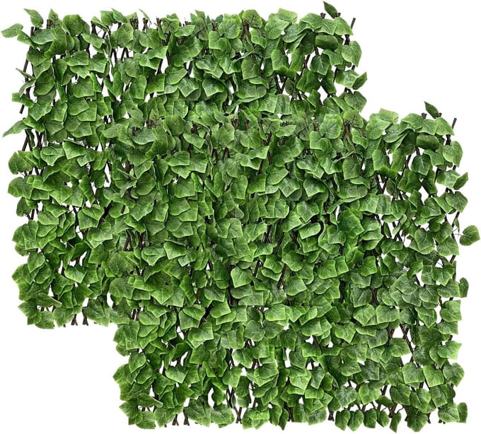 Privacy Scherm Hek - Kunst Hedges - Balkon Decoratie - Uitbreidbaar Ontwerp - 300x50 cm - Groen