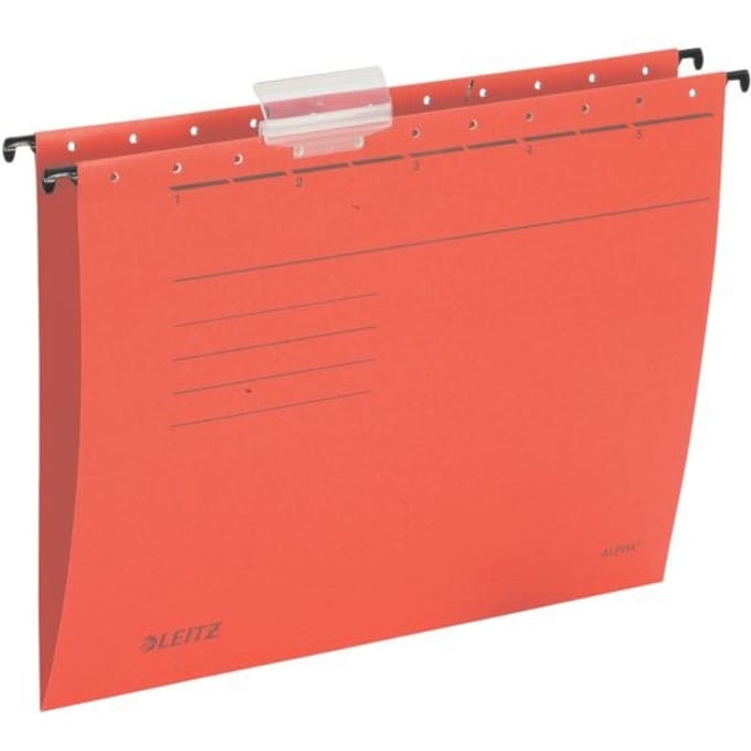 Alpha - A4 - Cardboard - Red - Plastic - 348 mm - 260 mm