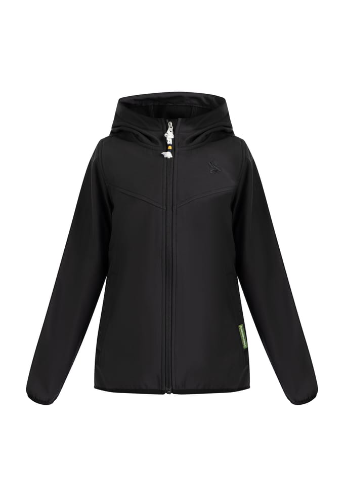 Schmuddelwedda softshell jas jonge zwart