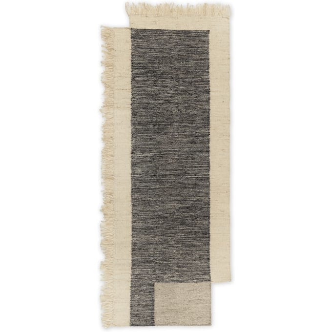 Ferm Living - Tafelloper - houtskool/offwhite - meerkleurig