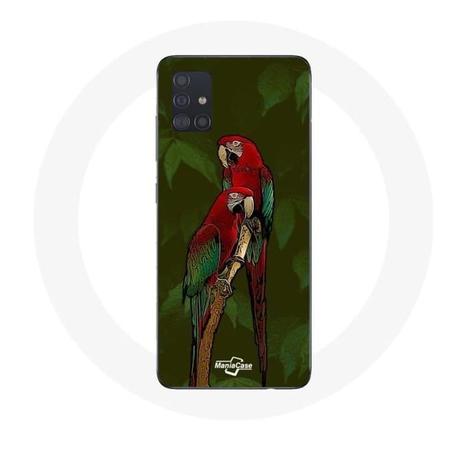 Samsung Galaxy A51 Pionus Parrot Hoesje Rood rood