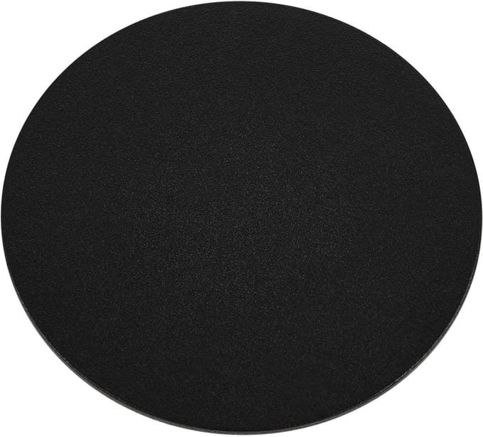 Glazen montageplaat voor barconsole schuin 21° Ø 50 mm zwarte montageplaat van SOTECH