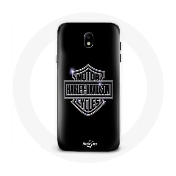 Coque - Harley Davidson - Galaxy J3 2017 - Noir - Logo - Rigide