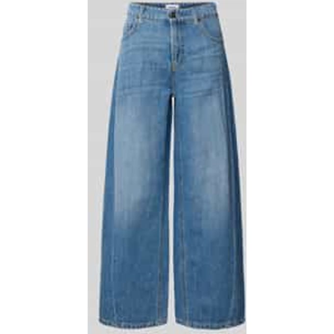 Barrel jeans van mix van katoen en linnen model 'ORIA'
