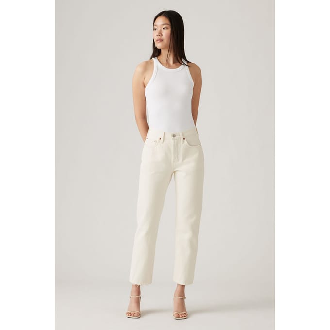 Levi's 501® Crop Jeans White Taglia: W30L30 | Jeans straight fit Outlet | Donna | Bianco