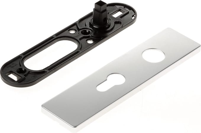 Kortschild rechthoekig ASL alum. F1 PC55