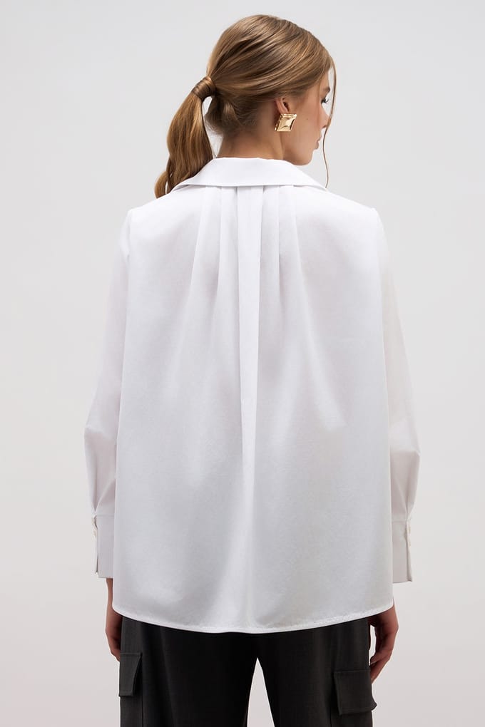 Oltre Oversized Blouse With Jewel Patch White Taglia: 48 | Magliette intime Outlet | Donna | Bianco