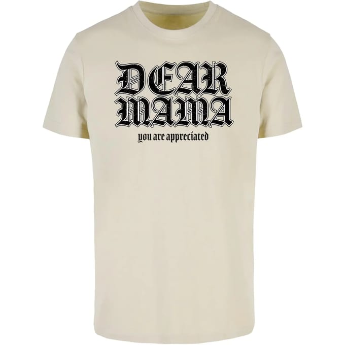 Mister Tee - Dear Mama Heren Tshirt - M - Beige
