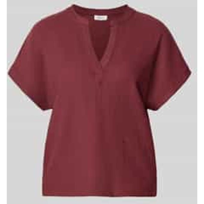 regular fit T-shirt in crinkle-look
