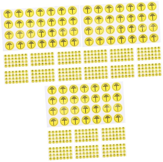 Dailygoods- Schakelbord Etiketten - 3 Sets Stickers