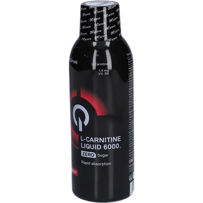 QNT Metapure L-Carnitine Liquid 6000 (500ml) Raspberry - Dieet & Gewichtsbeheersing - L-Carnitine