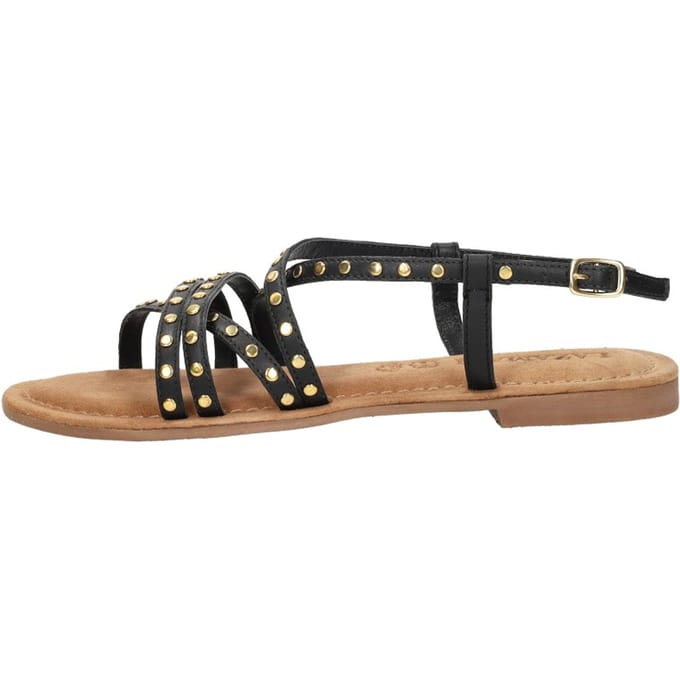 Lazamani Lazamani Sandalen zwart Suede