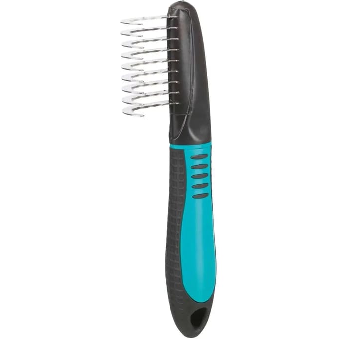 Getande plastic en metalen hondenkammen Trixie