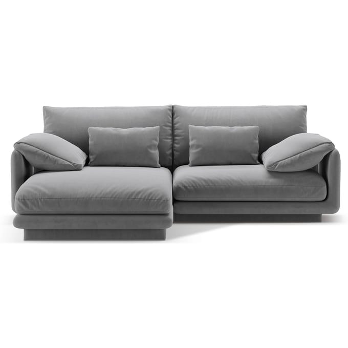 3-zits hoekbank Torino links velvet | Micadoni