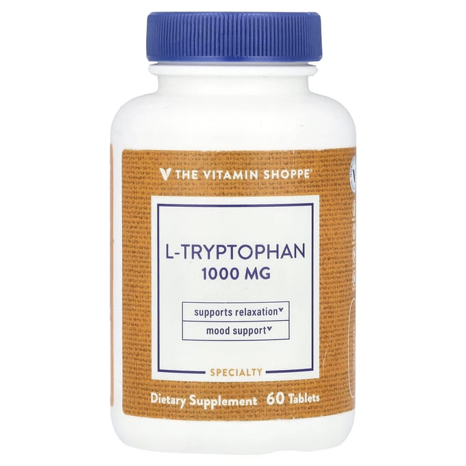 The Vitamin Shoppe, l-tryptofaan, 1.000 mg, 60 tabletten