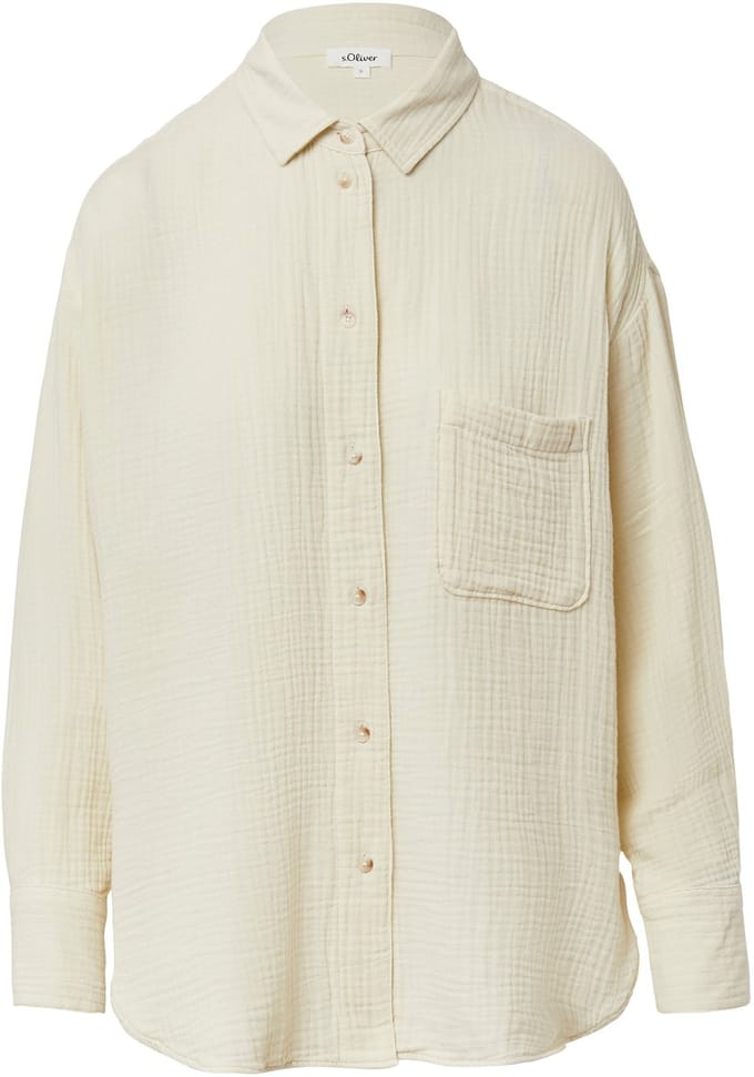 s.Oliver - female - Oversized blouse van mousseline