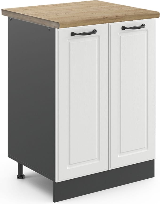 Vicco R-Line Keukenonderkast – 60 cm, WB Eik Wit Landhuis