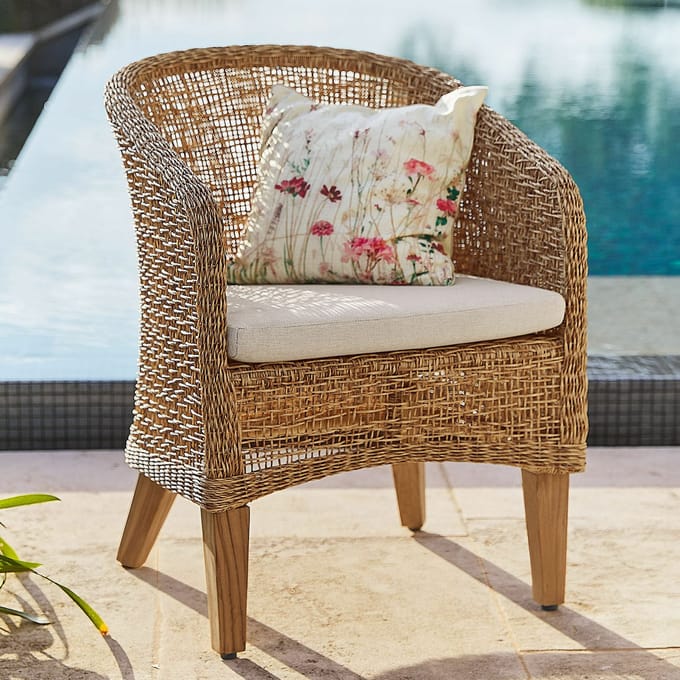 LOBERON Fauteuil Redcliffe bruin/crème