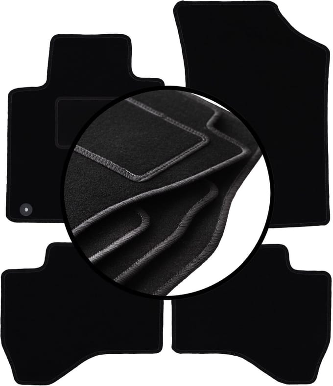 Complete set veloursmatten voor: Citroen C1 II hatchback (2014-)