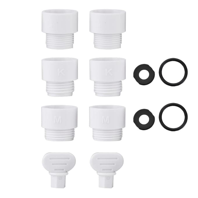 ABS Japanse Douche Adapter KMG Connector Slang Converter Badkamer Accessoire Draad G1/2in white