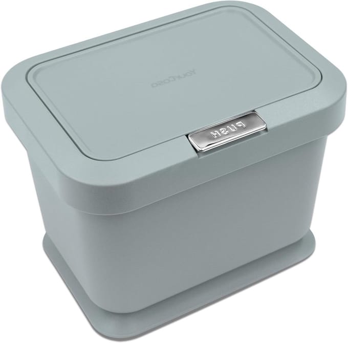 Compostbak Keuken - Voedselafval Caddy - Afval Scheiden - Geurbestendige Deksel - 5 Liter - Munt