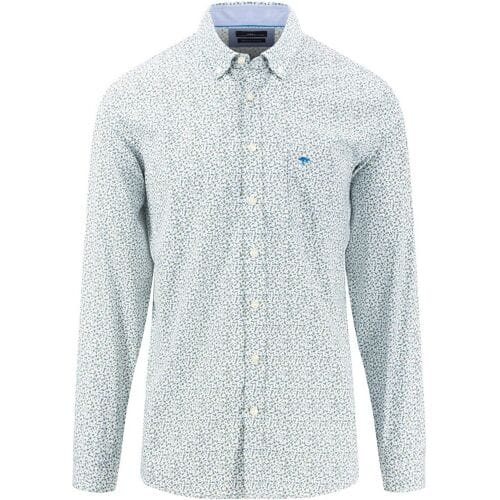 Fynch-Hatton Overhemd Mini Multi Floral Button Down Soft Green / male