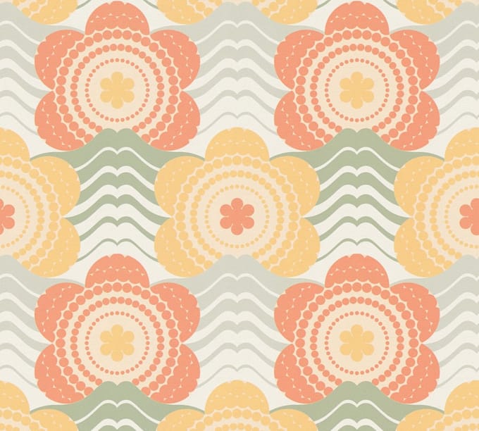 RETRO BEHANG | Floraal - meerkleurig - A.S. Création Retro Chic