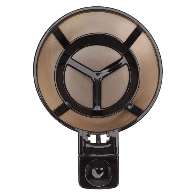 2PCS Panier à café Filtre à marc Réutilisable Remplacement pour Cafetière Bar 2 Voies 49980A black