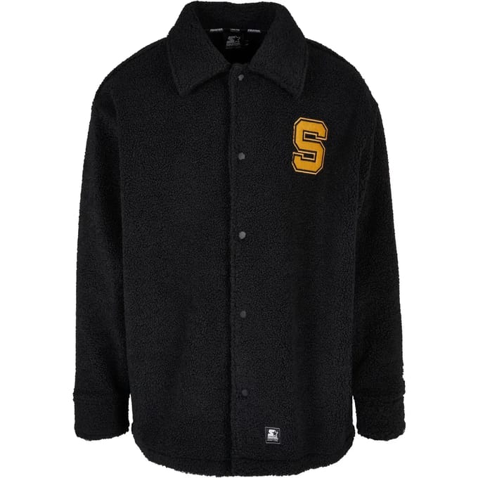 Starter Black Label - Sherpa Shirt Jacket - M - Zwart