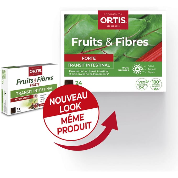Ortis® Vruchten & Vezels Forte Blokjes 24x10 Kubus
