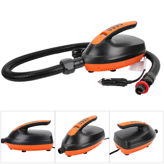 Draagbare 12V Digitale Luchtpomp met Hoge Druk voor SUP & Paddleboard black