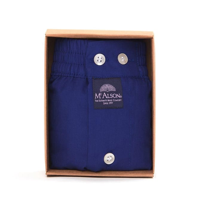 McAlson Boxershort Donkerblauw Lange Pijpen Los Model - M