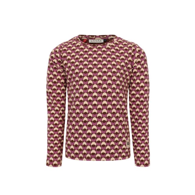 Looxs Revolution Longsleeve retro lila voor meisjes in de kleur