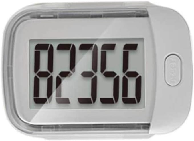 Stappenteller - Pedometer - Gezond Leven - 3D Sensor - 65x45x22mm - Transparant