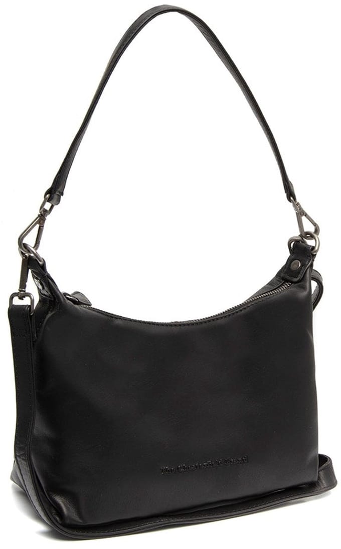 Christie Waxed Pull Up Schoudertas - Zwart