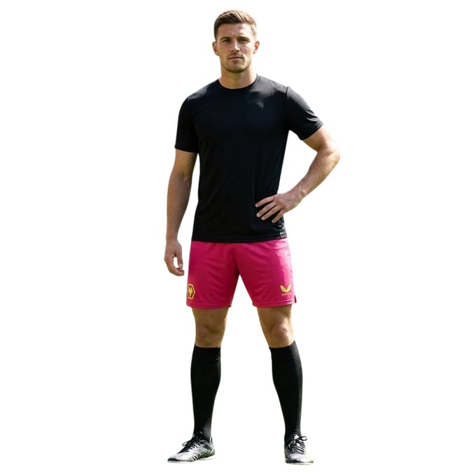 Castore Wolves-keepershorts voor heren (Bietenwortel Paars)