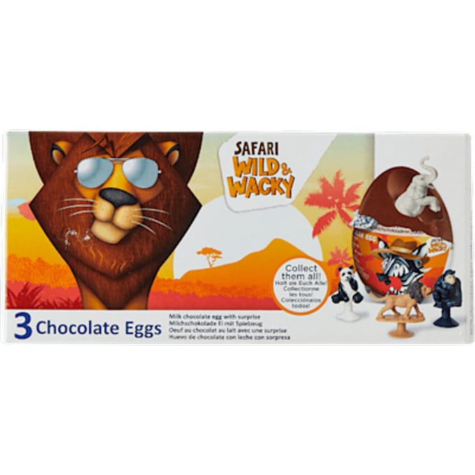 Safari Chocolate Eggs 3-pack