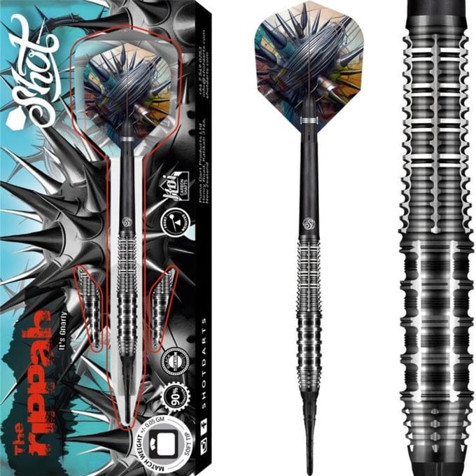 Shot Gnarly Rippah 90% - Soft Tip Darts
