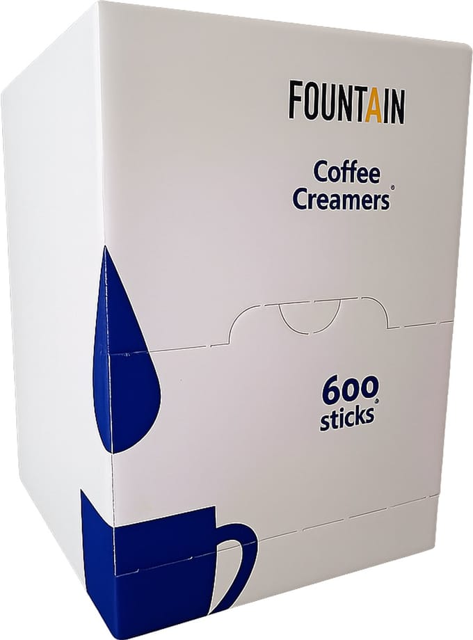 Fountain Creamer Sticks in een dispenserdoos - 600 x 2,5 gram