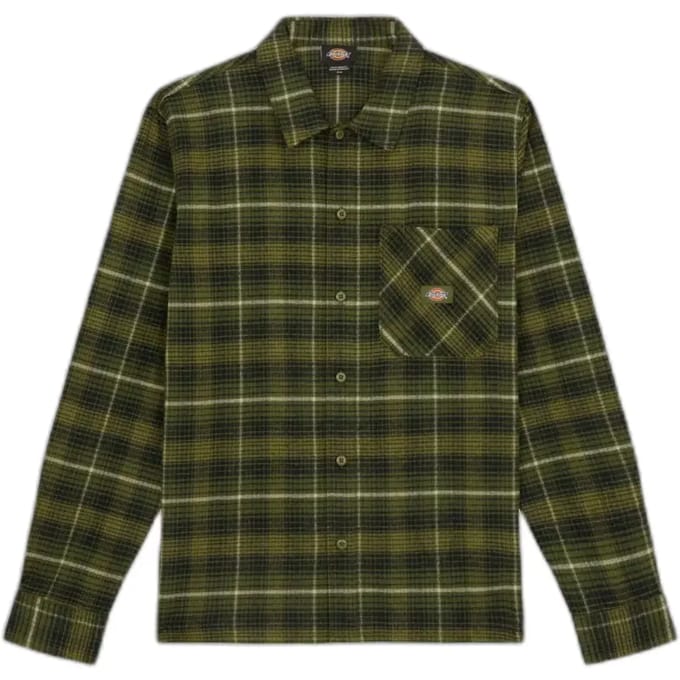 Dickies Forest Check Overhemd Met Lange Mouwen Groen 2XL Man