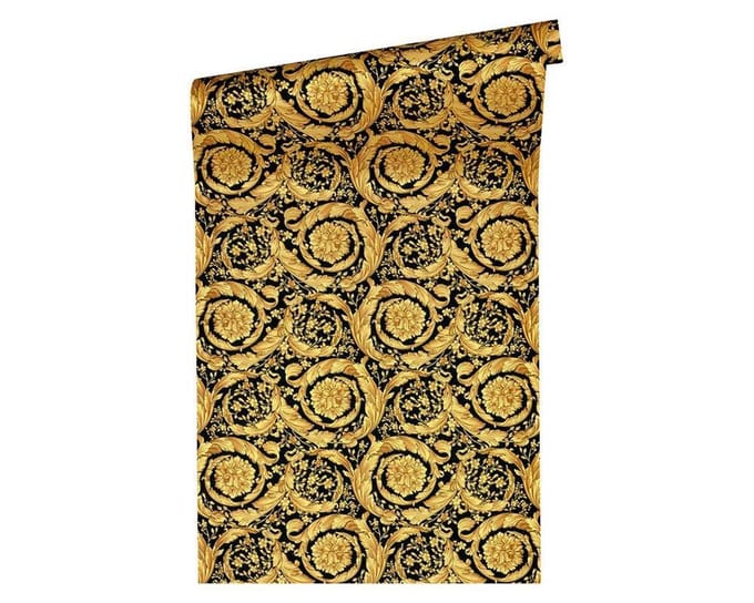 TRADITIONEEL KLASSIEK BEHANG | Design - zwart metallic - A.S. Création Versace 4