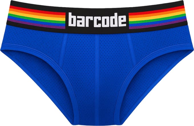 Barcode Berlin Pride Brief Royal - MAAT L - Heren Ondergoed - Slip voor Man - Mannen Brief