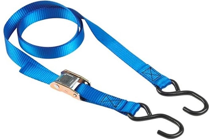Master Lock 4368EURDAT Spanband eindloos met klemgesp en S-haak - 2m x 25mm - set van 2