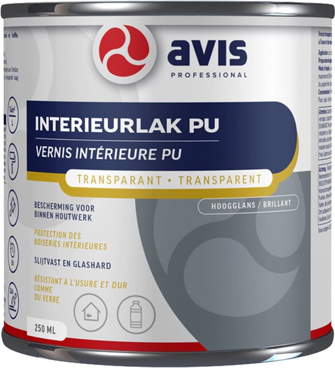 Avis Polyurethane Hoogglans Blanke Lak - 250 ML