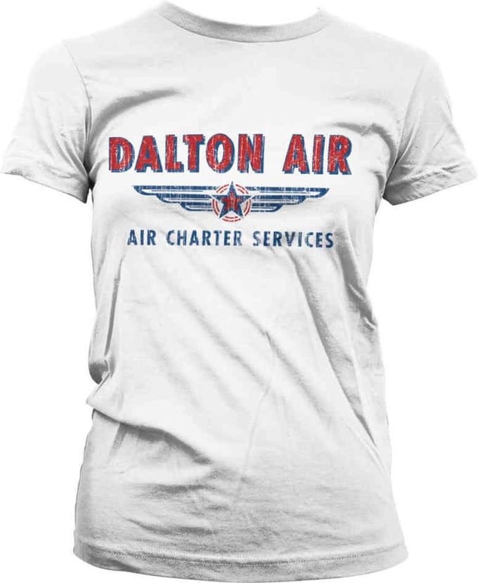 MacGyver Dames Tshirt -M- Daltons Air Charter Service Wit